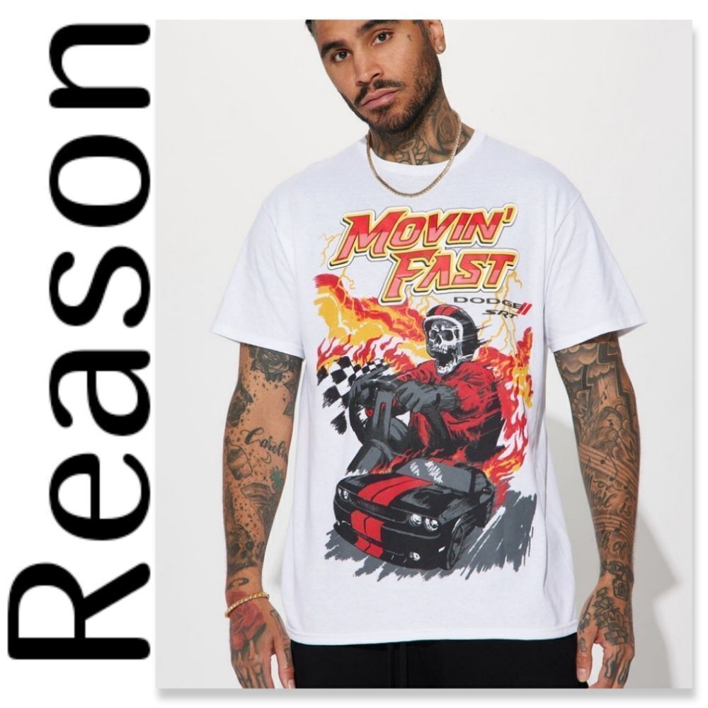 NWT Dodge SRT Movin' Fast Short Sleeve Tee - White